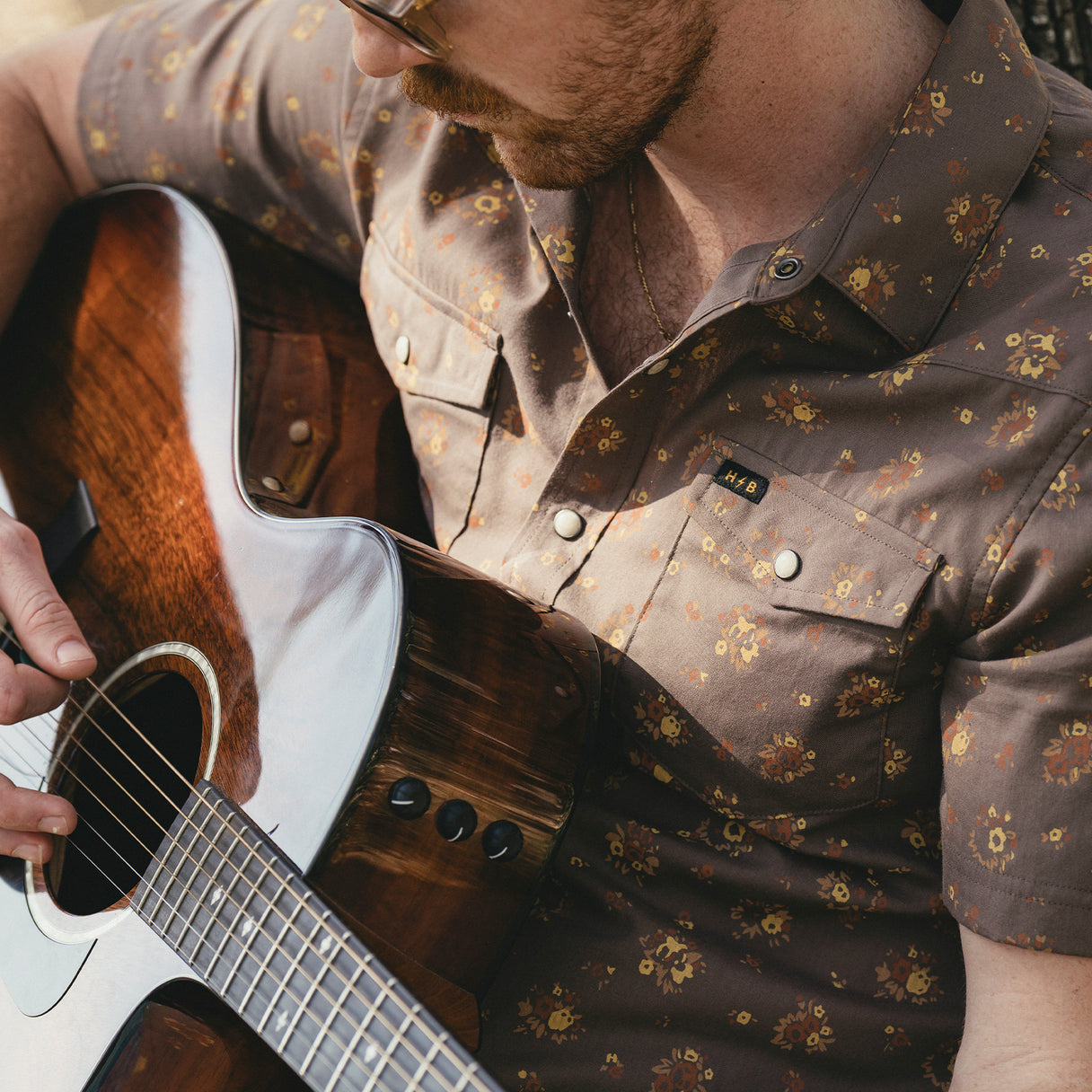 Howler Brothers Howler Brothers H Bar B Snapshirt - Bouquets : Morel.
