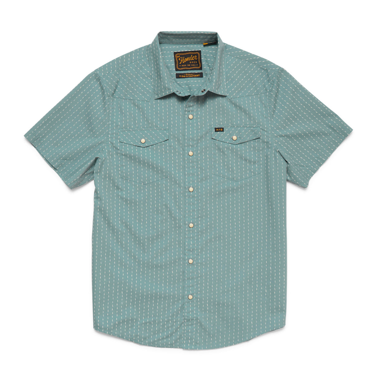 Howler Brothers Howler Brothers H Bar B Snapshirt - Power Lines : Smoke Blue.