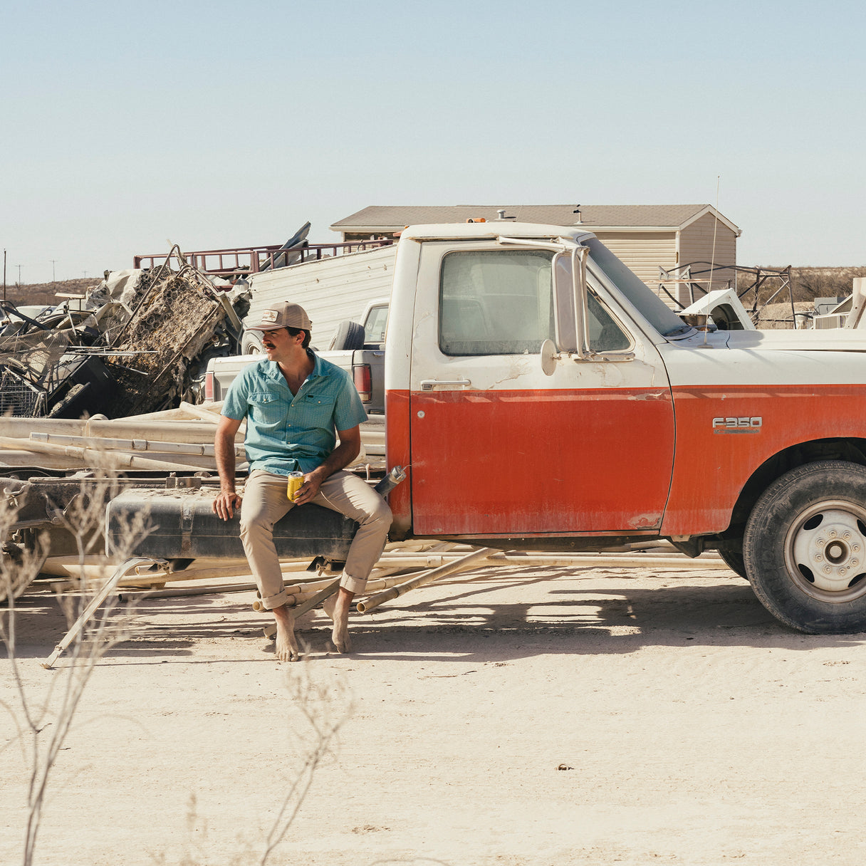 Howler Brothers Howler Brothers H Bar B Snapshirt - Power Lines : Smoke Blue.