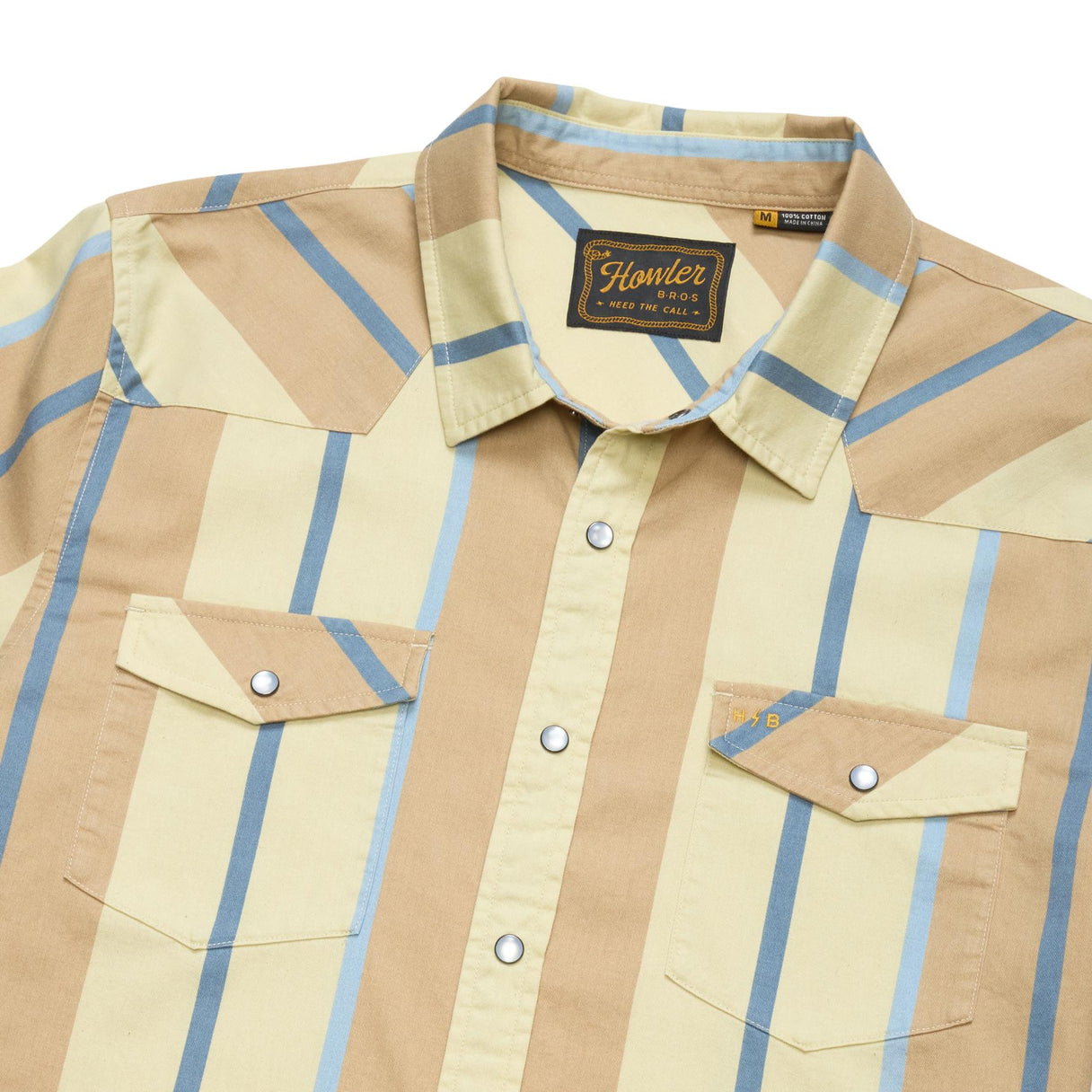 Howler Brothers High Rider Shirt - Driver Stripe : Terra