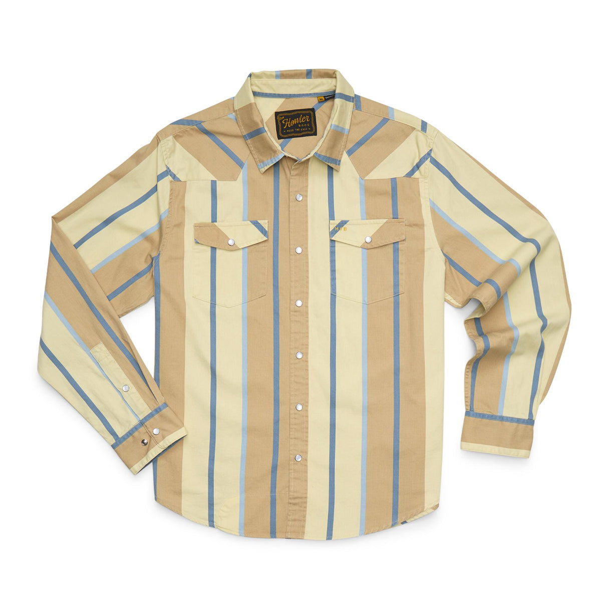 Howler Brothers High Rider Shirt - Driver Stripe : Terra