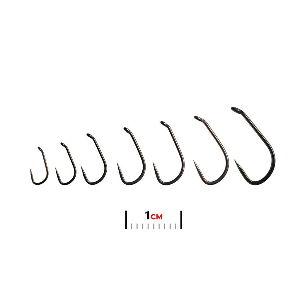 Fulling Mill Tactical Shorty Non Reflective Black Barbless Hook