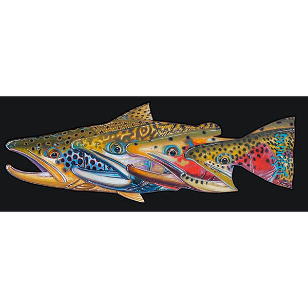 DeYoung Fab Four Trout - Decal