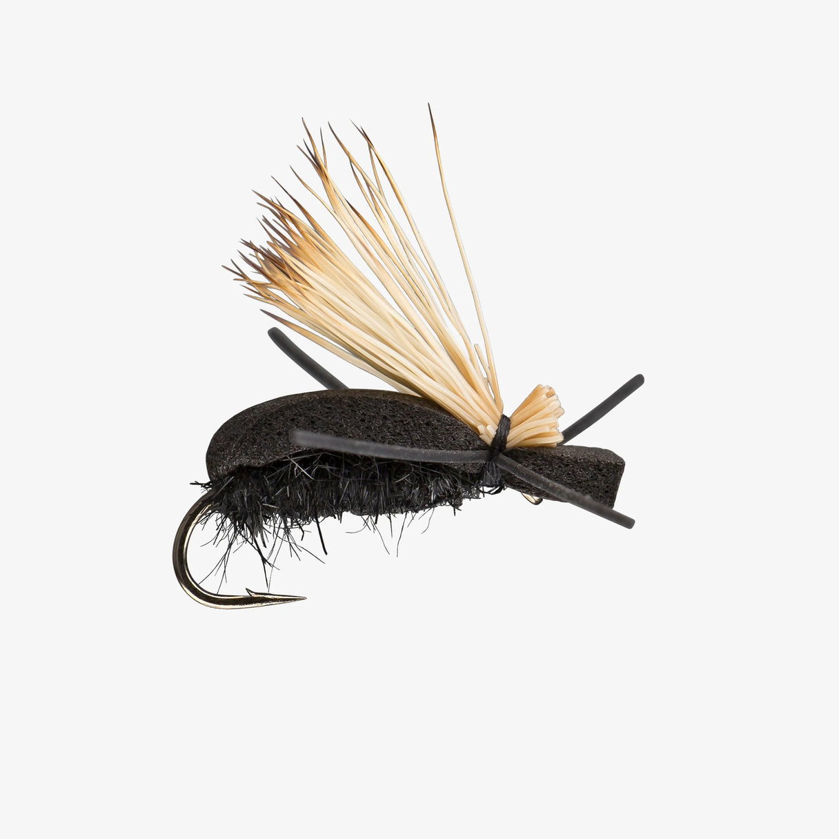 Flying Foam Beetle - Black - Size 14