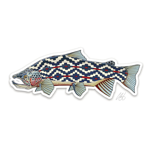 Casey Underwood Underwood Gaucho Trout Sticker.