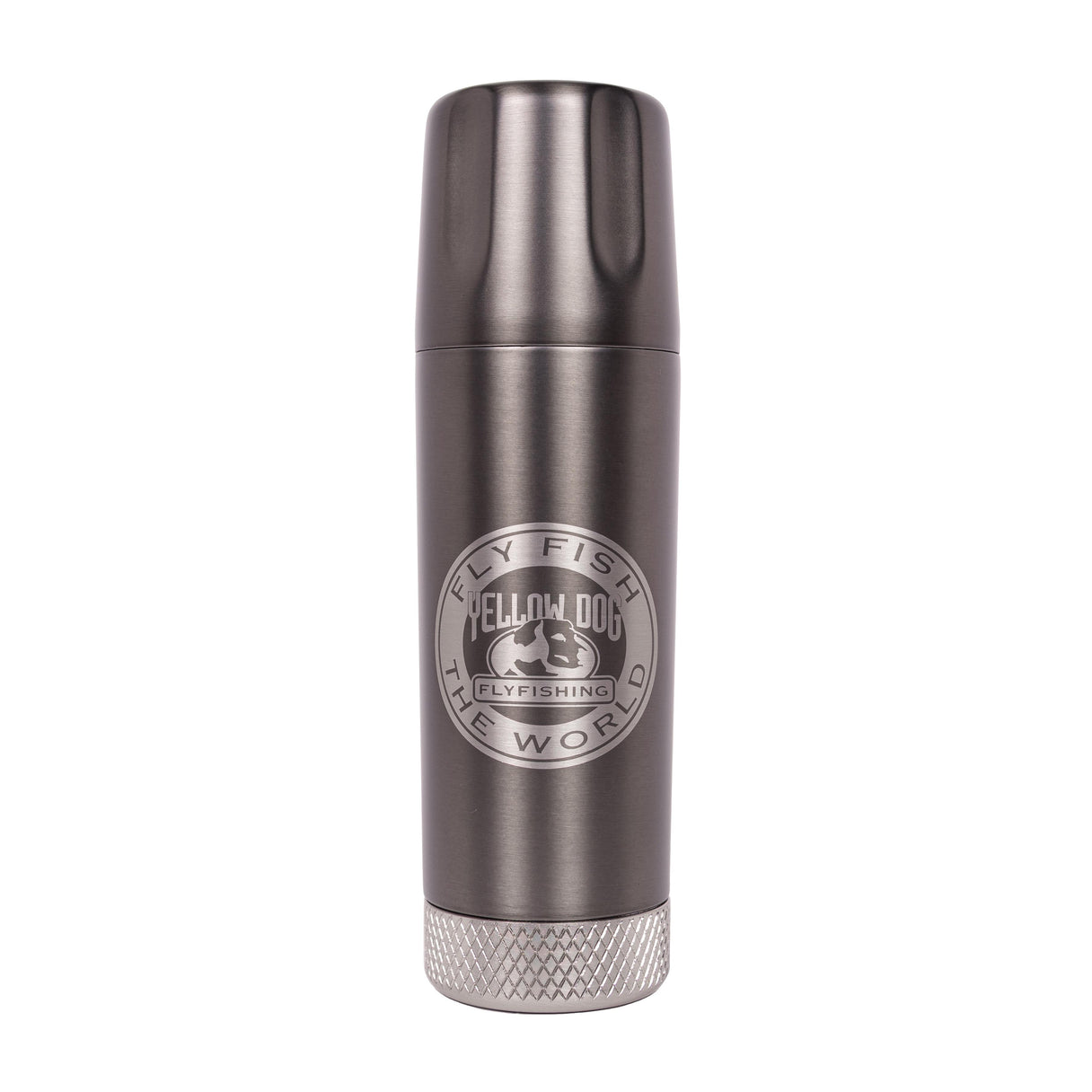 High Camp Torch Flask 9oz - Gunmetal - YD Logo