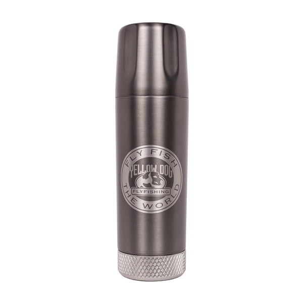 High Camp Torch Flask 9oz - Gunmetal - YD Logo