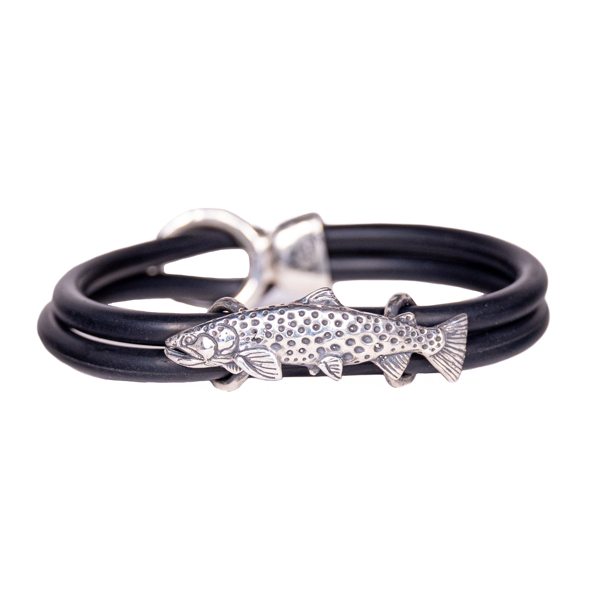 Tom Hughes Trout Bracelet - Rubber Band.