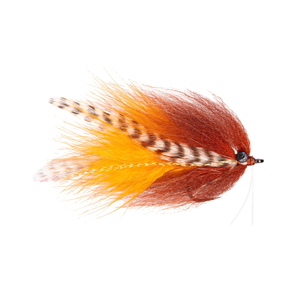 Umpqua Lead Eye Homeslice - Brown/Orange - Size 3/0.