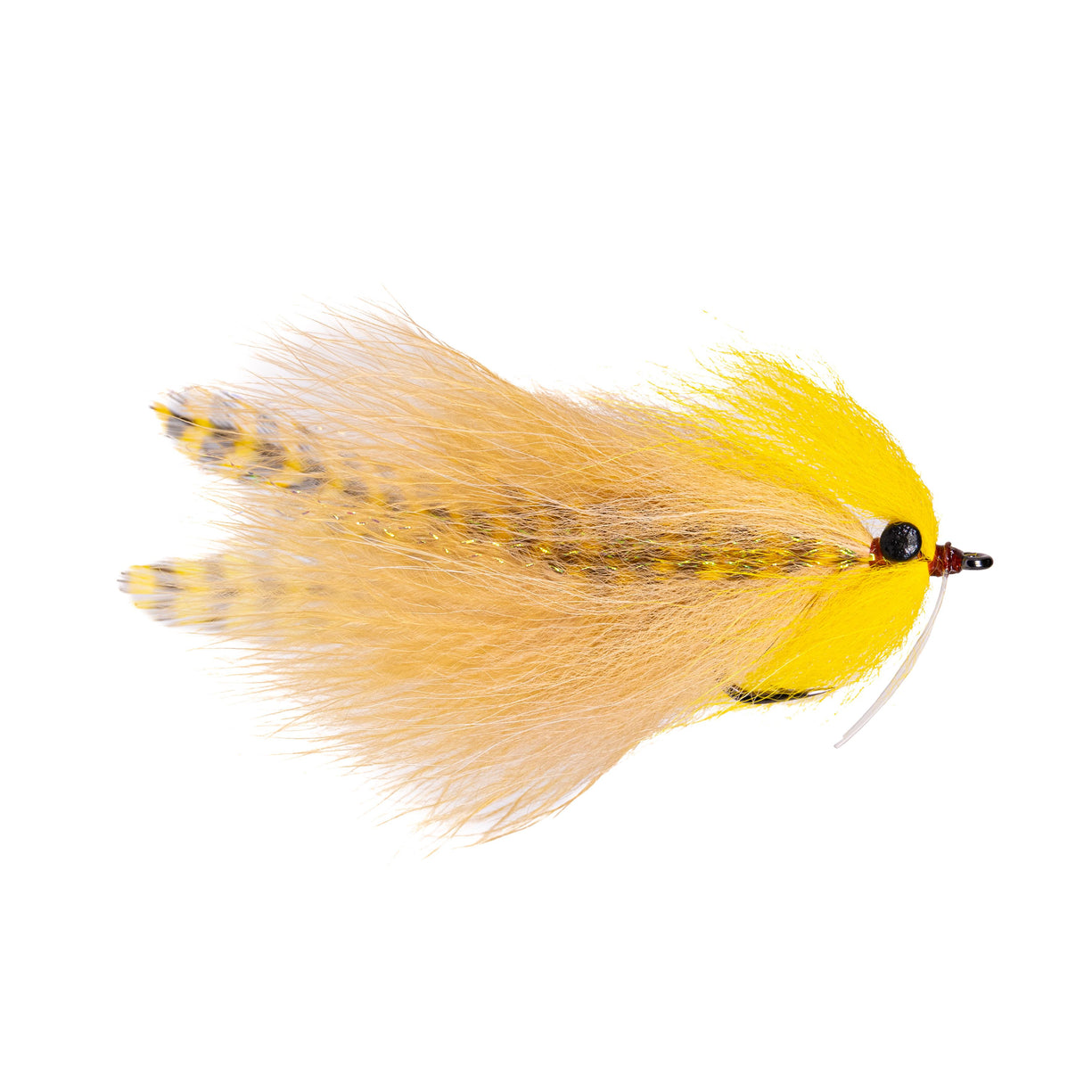 Umpqua Lead Eye Homeslice - Yellow/Tan - Size 3/0.