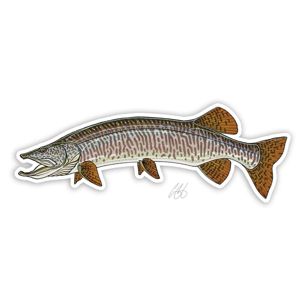 Casey Underwood Underwood Muskie Sticker.