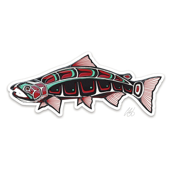 Casey Underwood Underwood Native Coho Sticker.
