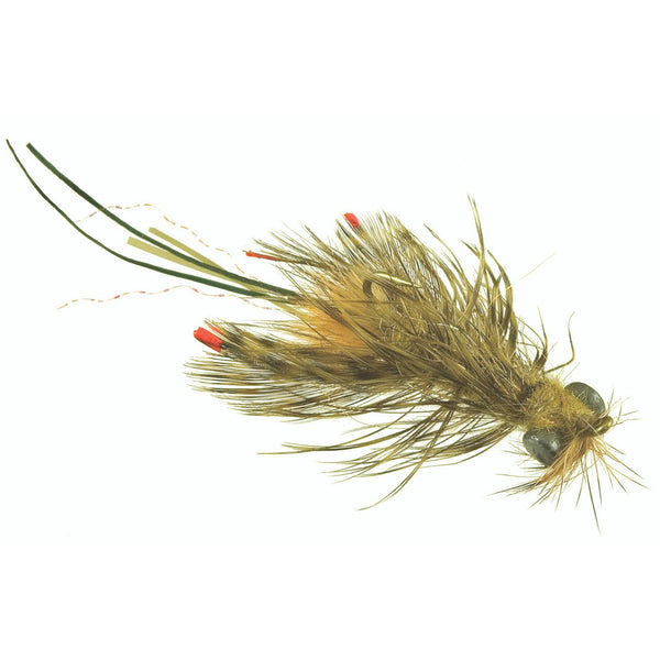 Umpqua Near Nuff Crayfish - Dirty Olive - Size 8.