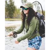 Simms Fishing Simms Women's Glades Hoody - Dark Clover Heather.