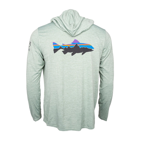 Patagonia M's Cap Cool Daily Graphic Hoody - Ellwood Green - YD Logo