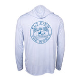 Patagonia Men's Capilene Cool Daily Hoody - YD Logo - Fleck Blue