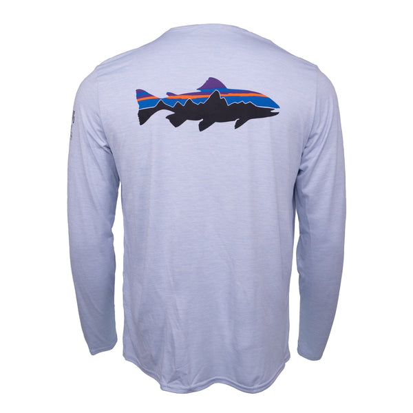 Patagonia Patagonia Men's Capilene Cool Daily Graphic Shirt - YD Logo - Fleck Blue.