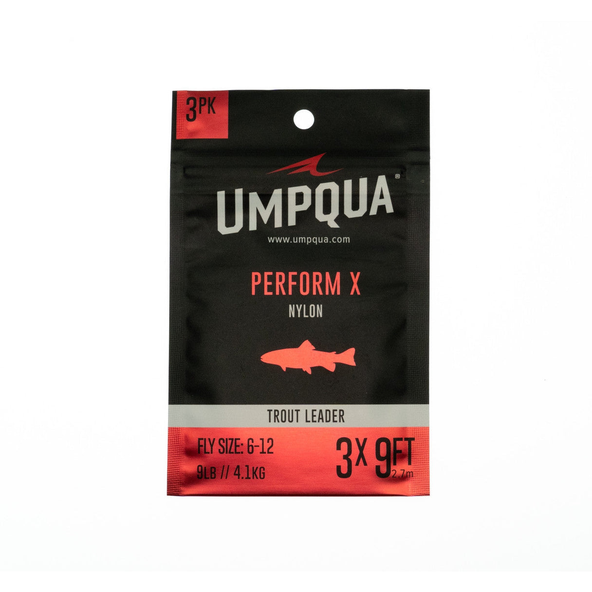 Umpqua Perform X Trout Leaders 3-Pack 7.5'