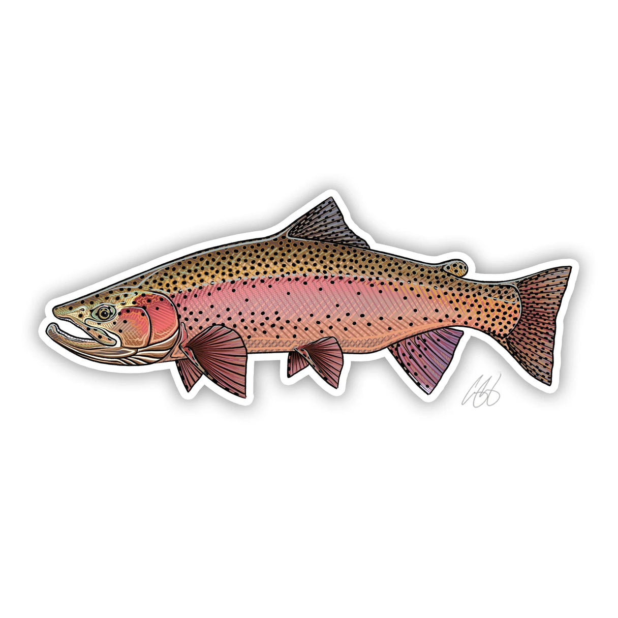 Underwood Spring Rainbow Sticker