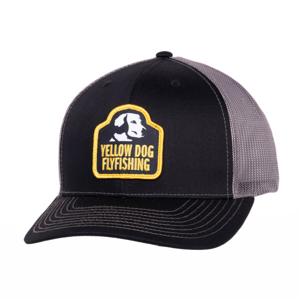 Yellow Dog Flyfishing Yellow Dog Trucker Hat - Black/Charcoal.