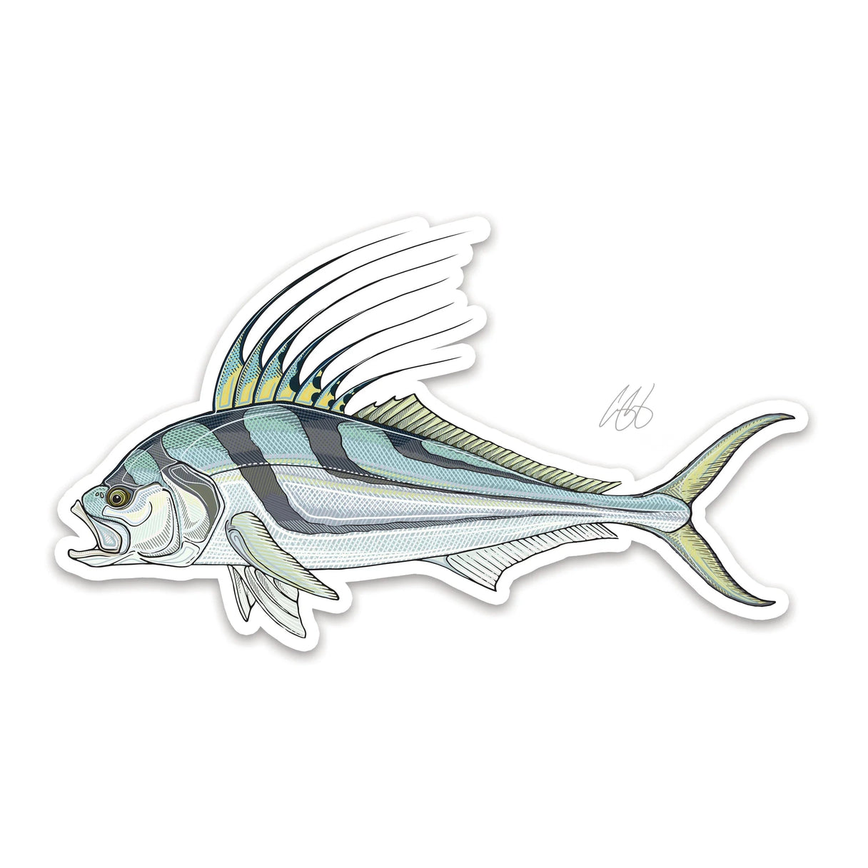 Underwood Roosterfish Sticker