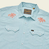 Howler Brothers Crosscut Deluxe Shortsleeve - Fronds : Nile Blue