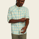 Howler Brothers Matagorda Longsleeve Shirt - Sheldon Dobby Plaid : Parchment
