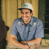Howler Brothers Crosscut Deluxe Snapshirt - Fresh Blooms : Indigo