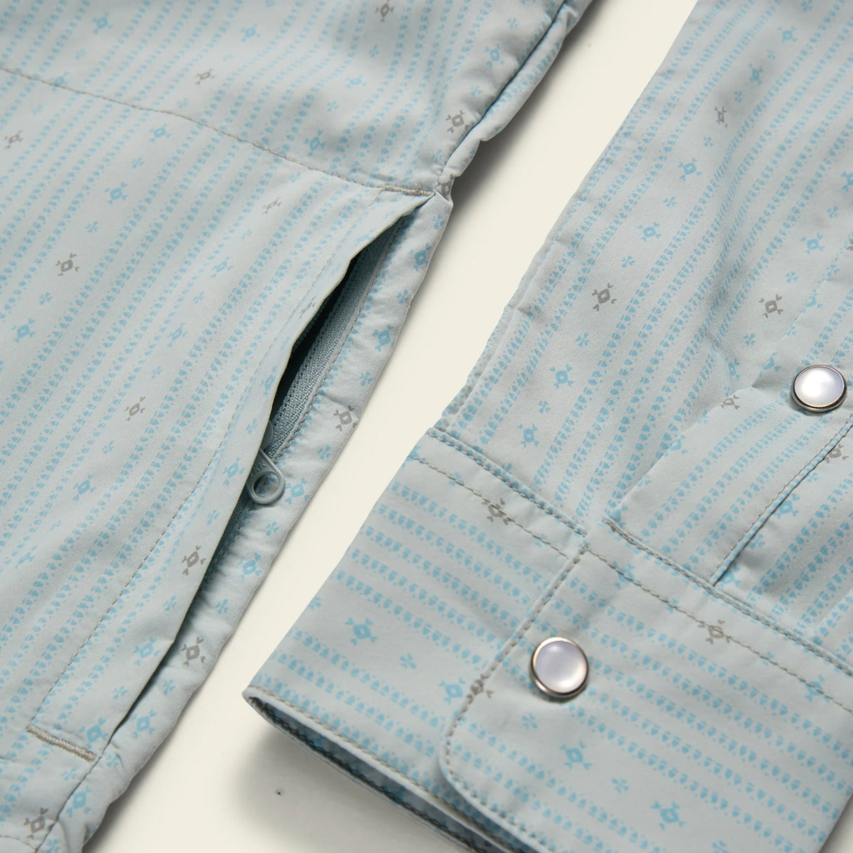 Howler Brothers H Bar B Tech Longsleeve - Supernova Stripe : Ash Blue