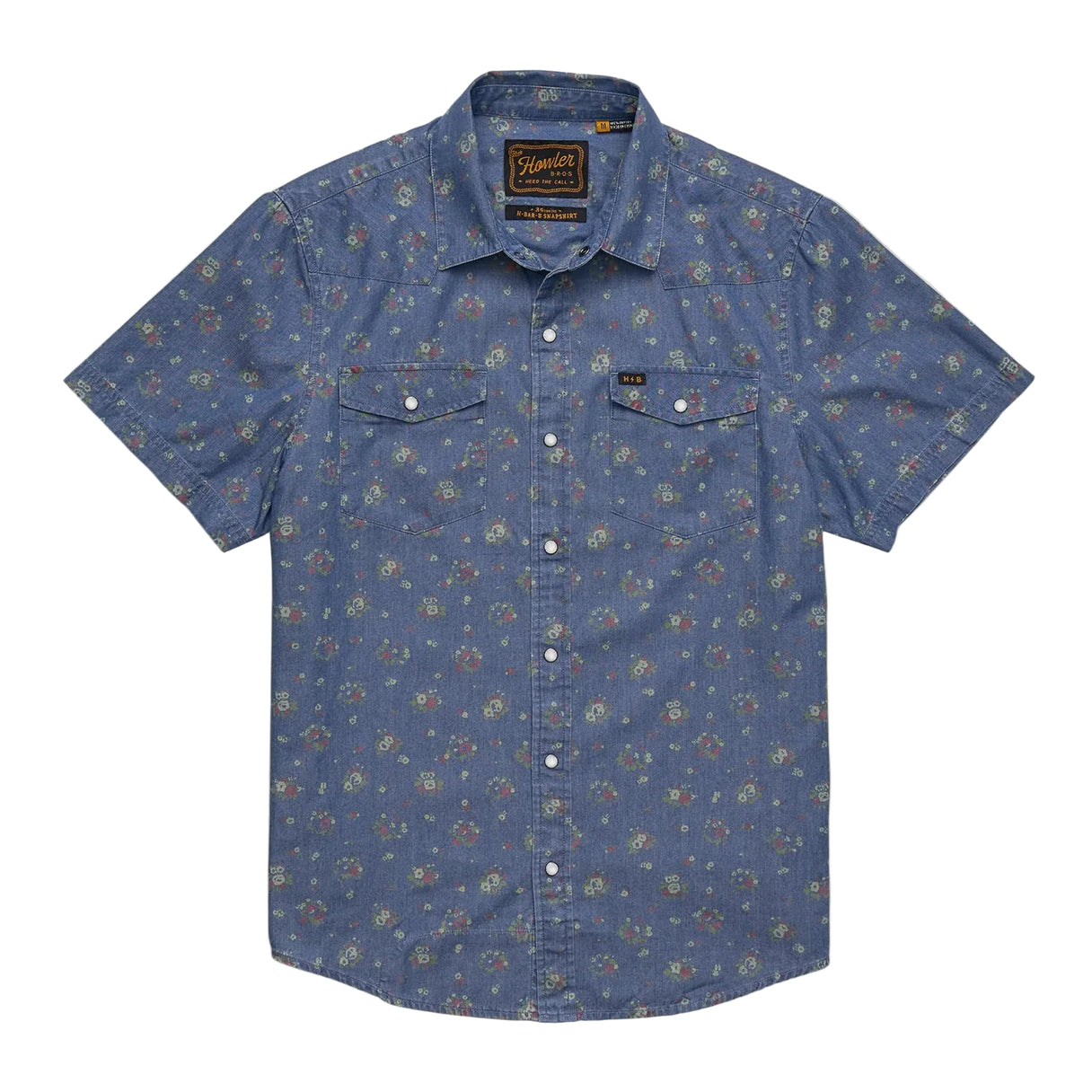 Howler Brothers H Bar B Snapshirt - Bouquets: Washed Indigo
