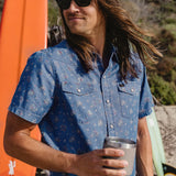 Howler Brothers H Bar B Snapshirt - Bouquets: Washed Indigo