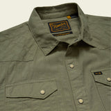 Howler Brothers H Bar B Snapshirt - Eyelet Stripe : Cadet