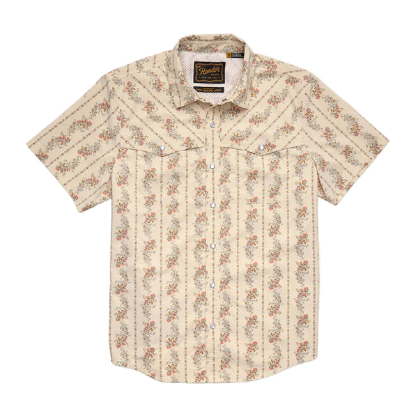 Howler Brothers Open Country Tech Shirt - Grampa's Curtains : Natural