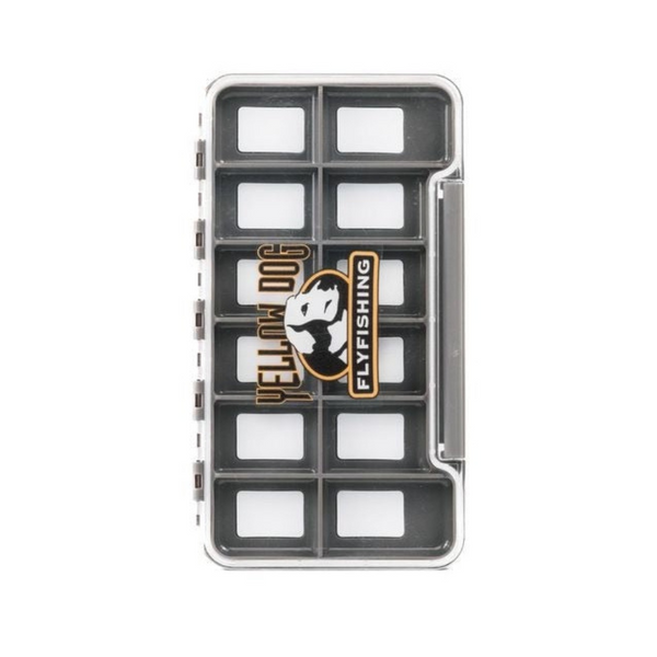 Yellow Dog LG Waterproof Thin Fly Box - 12 Compartments