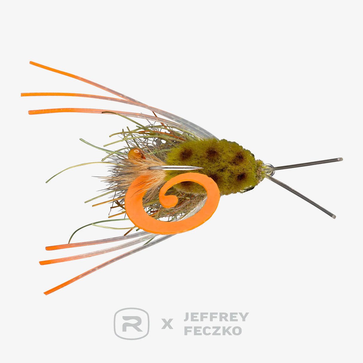 RIO's Feczko Cheeseburger - Olive/Orange - Size 1/0