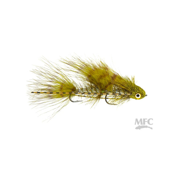 Montana Fly Company Barred Micro Dungeon - Olive - Size 10.