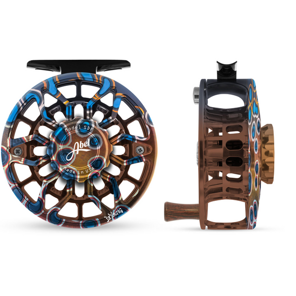 Abel SDF Fly Reel Ported - DeYoung Brown Flank