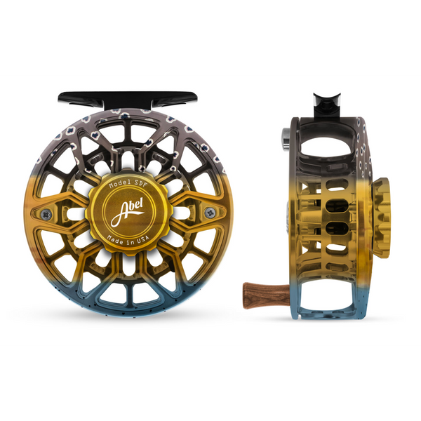 abel fly reel grateful dead Abel SDF Ported Fly Reel - Black / Grateful Dead - Size 5/6
