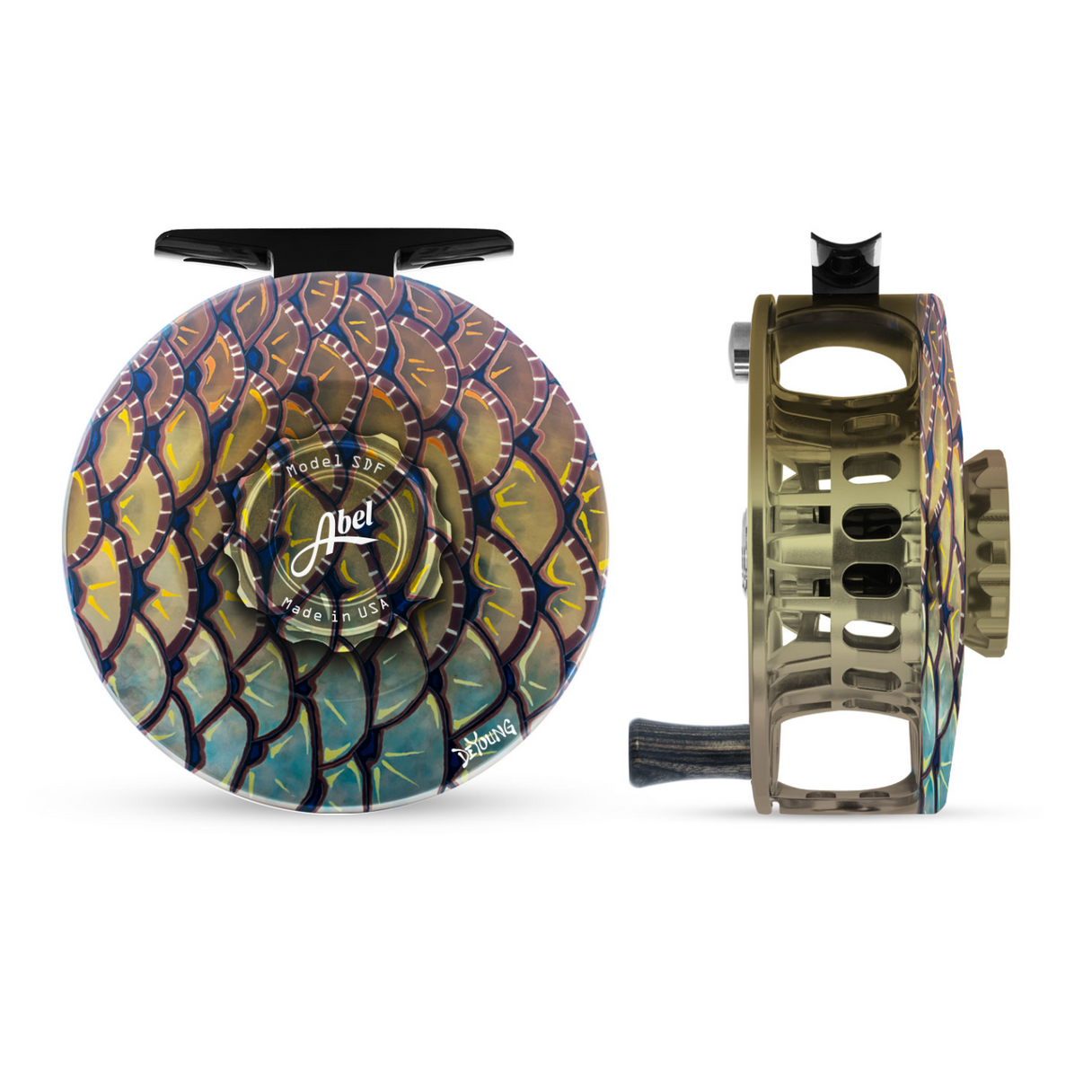 abel sdf 6/7 fly reel - - Olive Green The Abel SDF 6/7 is a scaled Abel SD 6/7 Fly Reel
