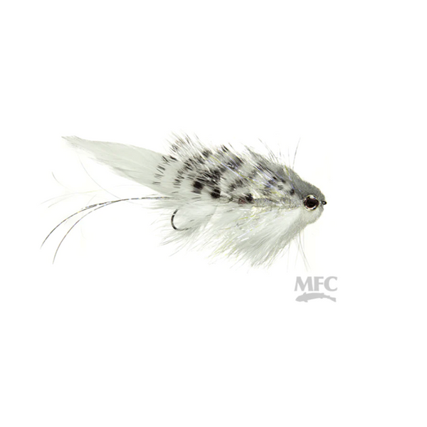 Montana Fly Company Mini Bangtail - Grey/White - Size 6.