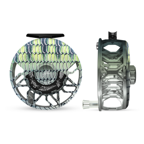 abel grateful dead fly reel Abel SDF Ported Fly Reel - Black / Grateful Dead - Size 5/6