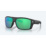 Costa Diego Matte Black/Green Mirror 580G