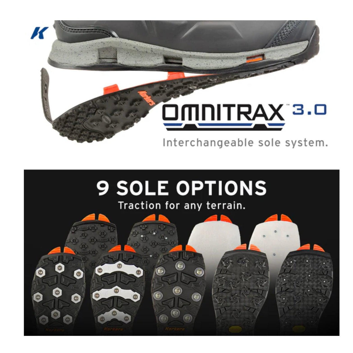Korkers Women's Bantam Lite (with Felt and Kling-On Soles)