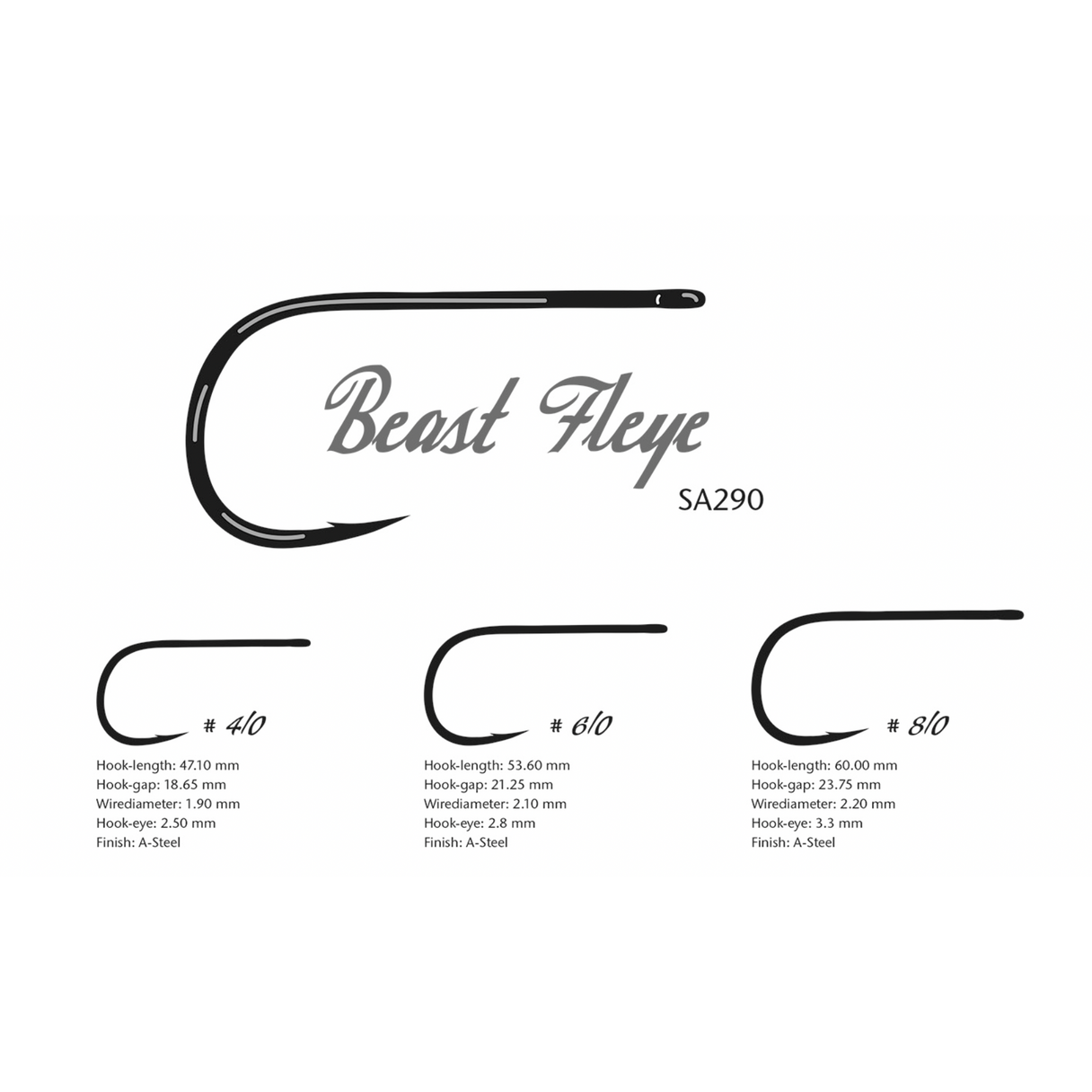 Ahrex SA290 Bob Popovics Beast Fleye Hook