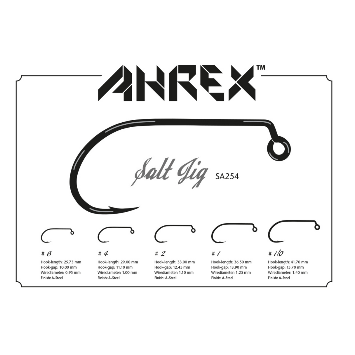 Ahrex Ahrex SA254 Salt Jig Hook.