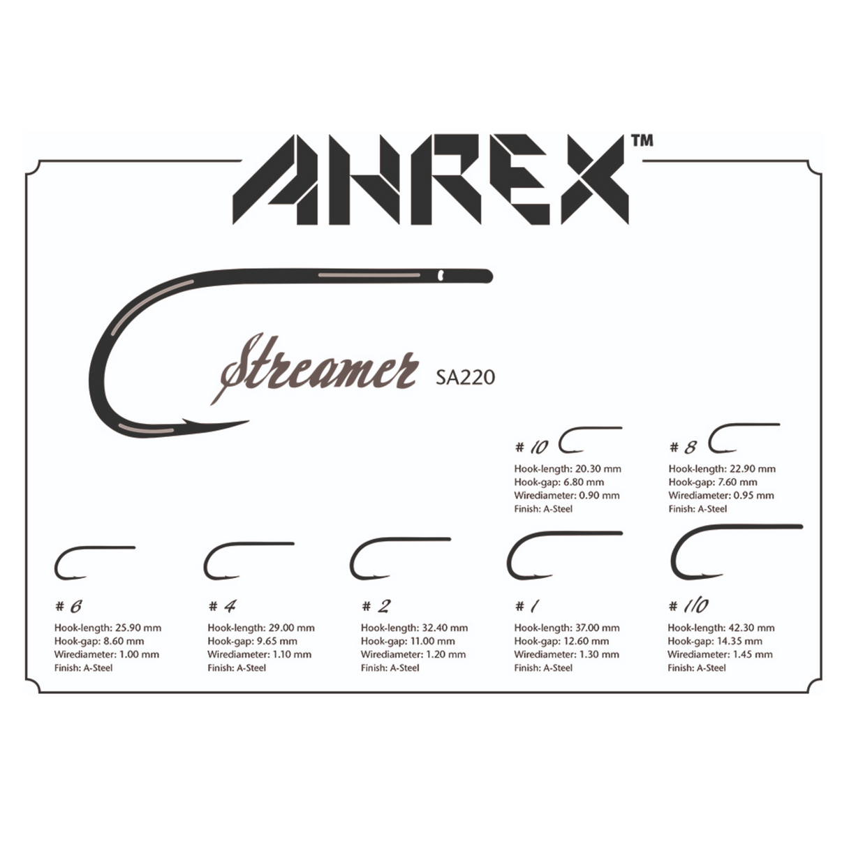 Ahrex Ahrex SA220 Saltwater Streamer Hook.