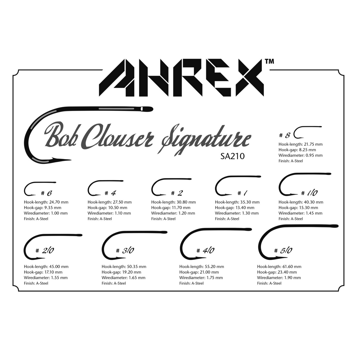 Ahrex Ahrex SA210 Bob Clouser Signature Hook.