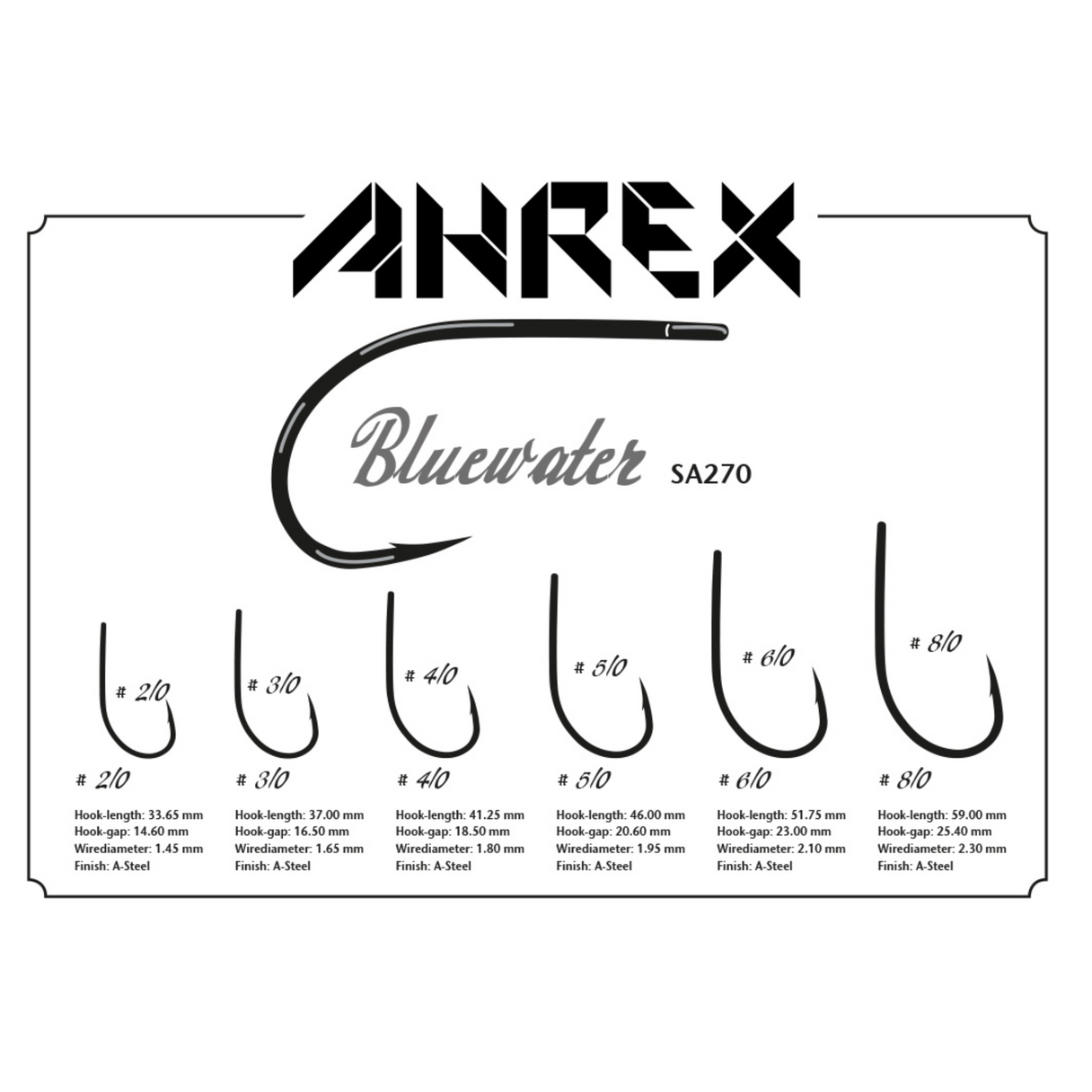 Ahrex Ahrex SA270 Saltwater Bluewater Hook.