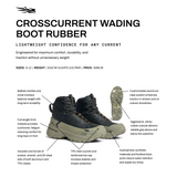 SITKA CrossCurrent Wading Boot - Rubber