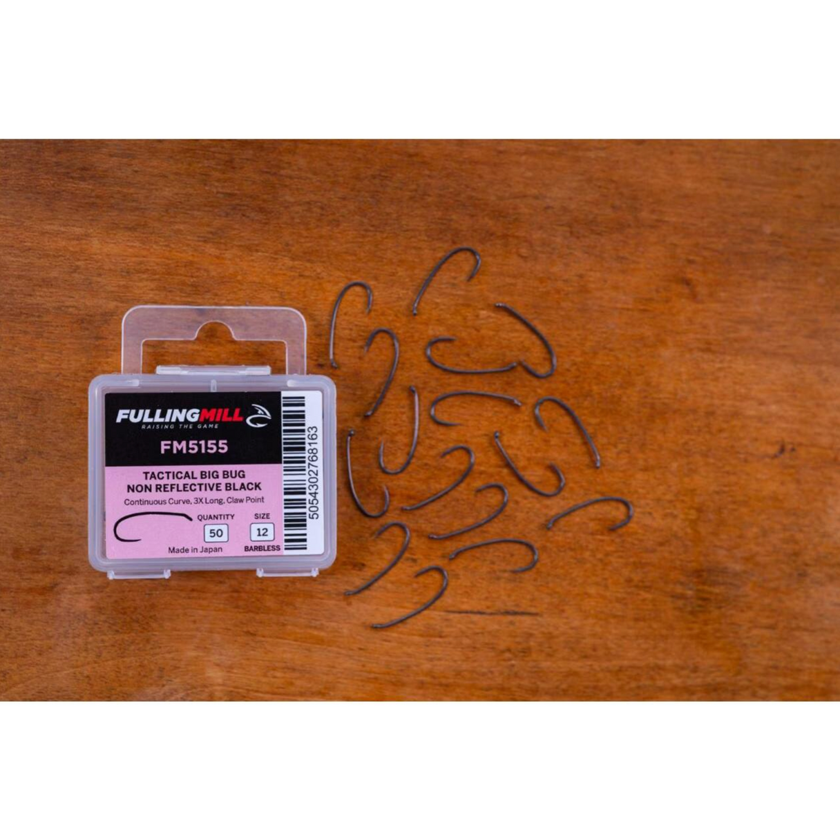Fulling Mill Tactical Big Bug Non Reflective Black Barbless Hook